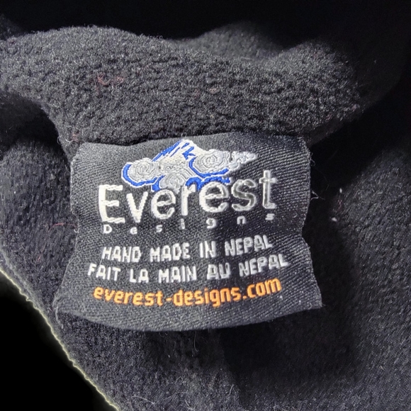EVEREST DESIGNS Hat Knit 100% Wool Fleece Lined Beanie Cap Made in Nepal Gray - Picture 8 of 10